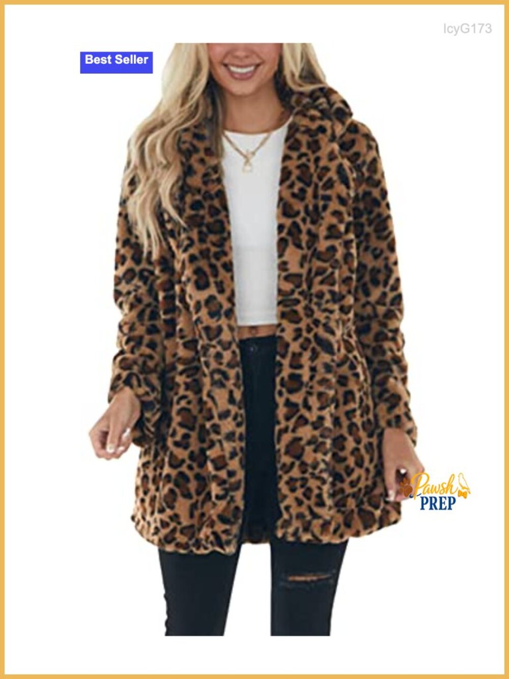 Faux Fur Furry Coat with Lapel Collar and Pockets